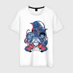Мужская футболка хлопок Fullmetal alchemist team