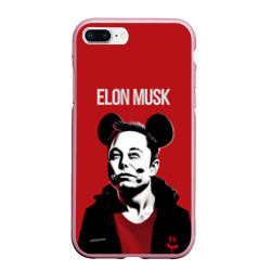 Чехол для iPhone 7Plus/8 Plus матовый Elon Musk в кофте с ушками