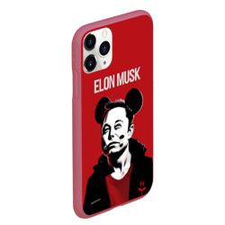 Чехол для iPhone 11 Pro Max матовый Elon Musk в кофте с ушками - фото 2