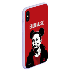 Чехол для iPhone XS Max матовый Elon Musk в кофте с ушками - фото 2