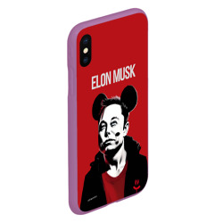 Чехол для iPhone XS Max матовый Elon Musk в кофте с ушками - фото 2