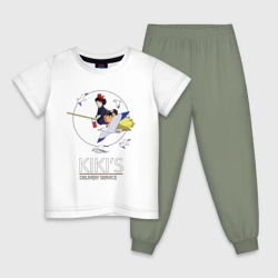 Детская пижама с белой футболкой Kiki and Jiji