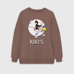 Женский свитшот oversize без начеса хлопок Kiki and Jiji