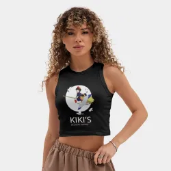 Женская укороченная майка-топ хлопок Kiki and Jiji - фото 2