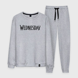 Мужской костюм хлопок Logo black Wednesday