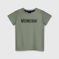 Детская футболка хлопок Logo black Wednesday