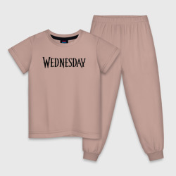 Детская пижама хлопок Logo black Wednesday