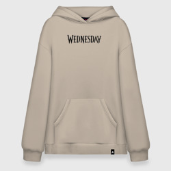 Худи SuperOversize хлопок Logo black Wednesday