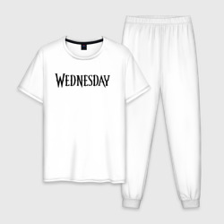 Мужская пижама хлопок Logo black Wednesday