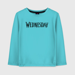 Детский лонгслив хлопок Logo black Wednesday