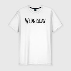 Мужская футболка хлопок Slim Logo black Wednesday