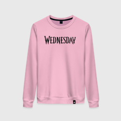 Женский свитшот хлопок Logo black Wednesday