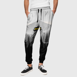 Firewatch дождь – Мужские брюки 3D с принтом купить
