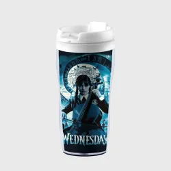 Термокружка-непроливайка Wednesday addams 2022