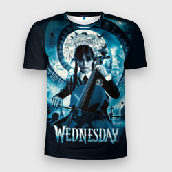 Мужская футболка 3D Slim Wednesday addams 2022