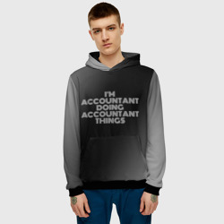 Мужская толстовка 3D I'm accountant doing accountant things: на темном - фото 2