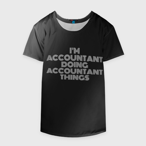 Накидка на куртку 3D I'm accountant doing accountant things: на темном, цвет 3D печать - фото 4