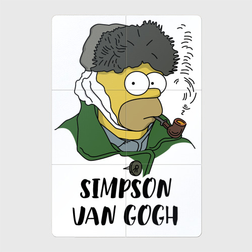 Магнитный плакат 2Х3 Simpson van Gogh - joke