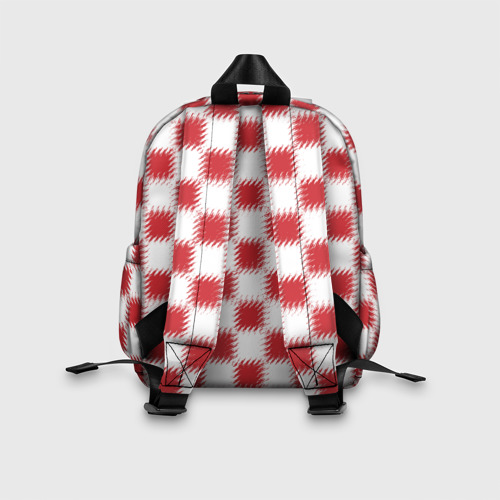 Детский рюкзак 3D Красно-белый узор - фото 4