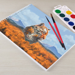 Альбом для рисования Портрет тигра в технике двойной экспозиции - фото 2