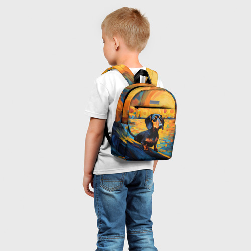 Детский рюкзак 3D Такса в силе Ван Гога - фото 3