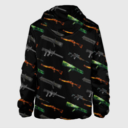 Куртка с принтом Оружие - Modern Strike online для женщины, вид сзади №1. Цвет основы: белый