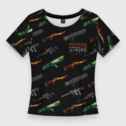 Женская футболка 3D Slim Оружие - Modern Strike online