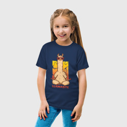 Детская футболка хлопок Медитирующая лама - фото 2