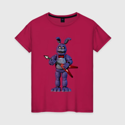 Бонни с гитарой – Женская футболка хлопок с принтом купить