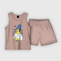 Детская пижама с шортами хлопок Margeconda - collaboration  Мардж Джоконда