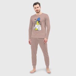 Мужская пижама с лонгсливом хлопок Margeconda - collaboration  Мардж Джоконда - фото 2