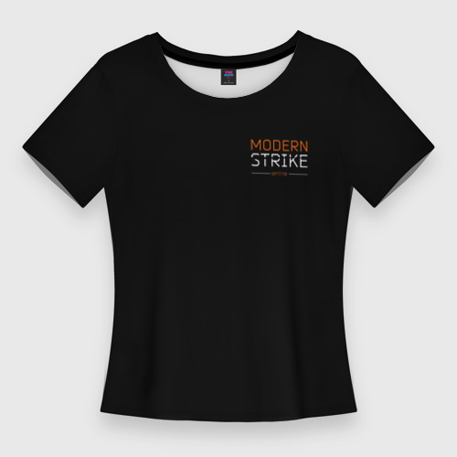 Женская футболка 3D Slim Logo Modern Strike online, цвет 3D печать