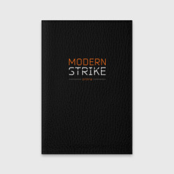 Обложка для паспорта матовая кожа Логотип Modern Strike online