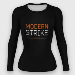 Женский рашгард 3D Логотип Modern Strike online