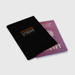 Обложка для паспорта матовая кожа Логотип Modern Strike online - фото 2