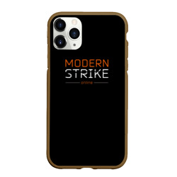 Чехол для iPhone 11 Pro Max матовый Логотип Modern Strike online
