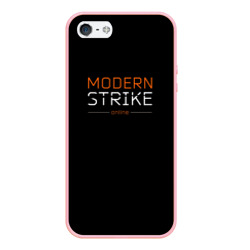 Чехол для iPhone 5/5S матовый Логотип Modern Strike online
