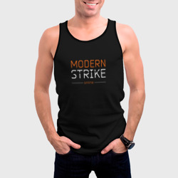 Мужская майка 3D Логотип Modern Strike online - фото 2