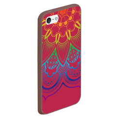 Чехол для iPhone 5/5S матовый Viva magenta mandala - фото 2