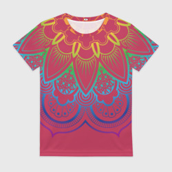 Женская футболка 3D Viva magenta mandala