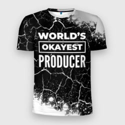 Мужская футболка 3D Slim World's okayest producer - Dark