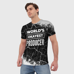 Мужская футболка 3D World's okayest producer - Dark - фото 2