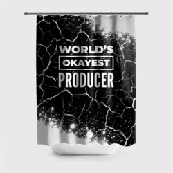 Штора 3D для ванной World's okayest producer - Dark