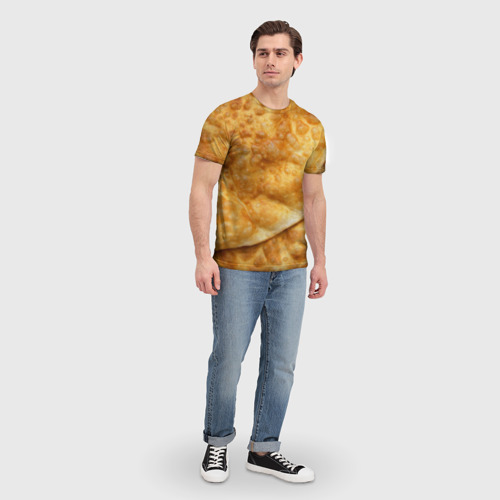 Мужская футболка 3D с принтом Чебуреки, вид сбоку #3