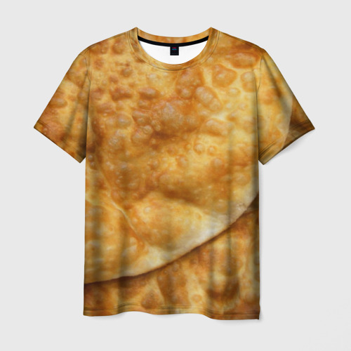 Мужская футболка 3D с принтом Чебуреки, вид спереди #2
