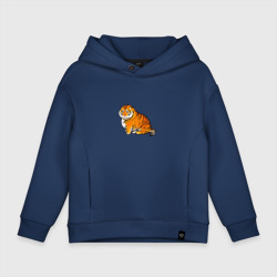 Детское худи Oversize хлопок Пухлый тигр