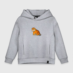 Детское худи Oversize хлопок Пухлый тигр