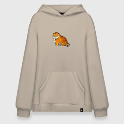 Худи SuperOversize хлопок Пухлый тигр