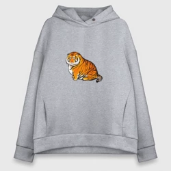 Женское худи Oversize хлопок Пухлый тигр