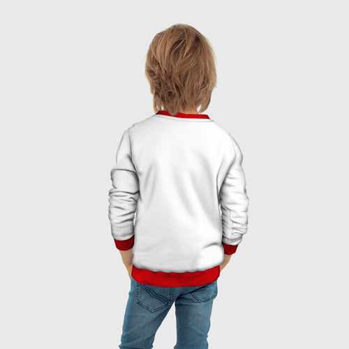 Детский свитшот 3D с принтом Зайки BRO, вид сзади #2
